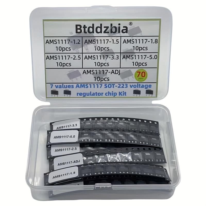 Ams1117 Module - 70 Buah Kit Regulator Voltase AMS1117