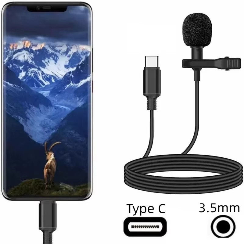 Usb C Cable - 1-5pcs Mikrofon Lavalier Mini USB Portabel