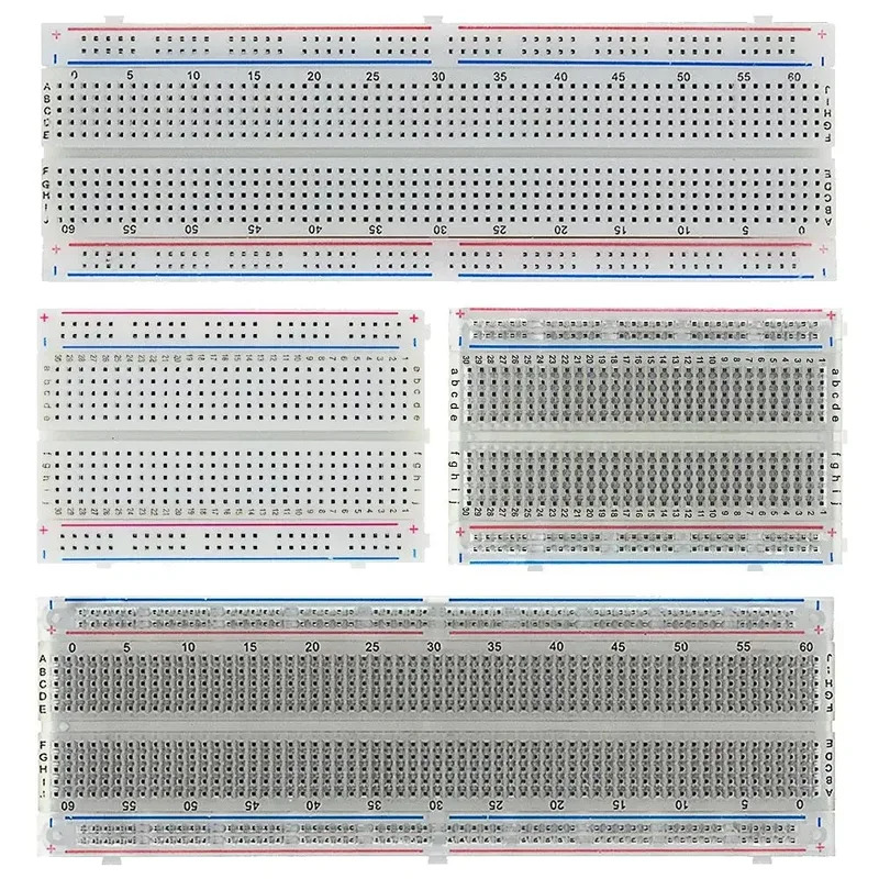 Breadboard 400 Point - 400/830 Tie-Points Breadboard MB-102 untuk Uji