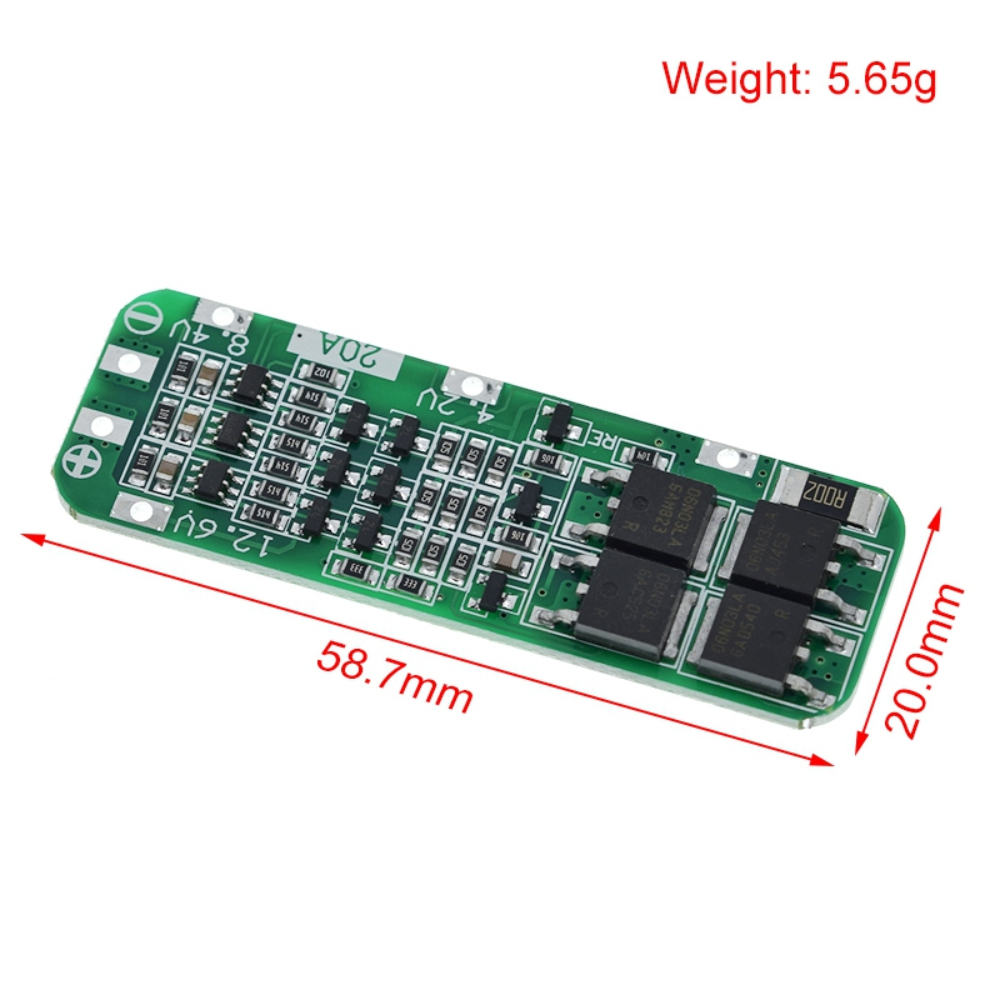Li Ion Charger Module - Papan pelindung BMS PCB pengisi daya
