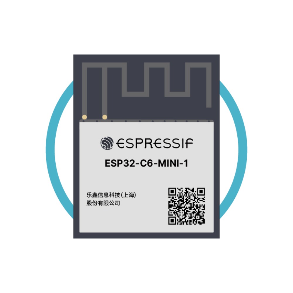 Ipex Connector - 2-100 Buah ESP32-C6-MINI-1U & 1 Seri
