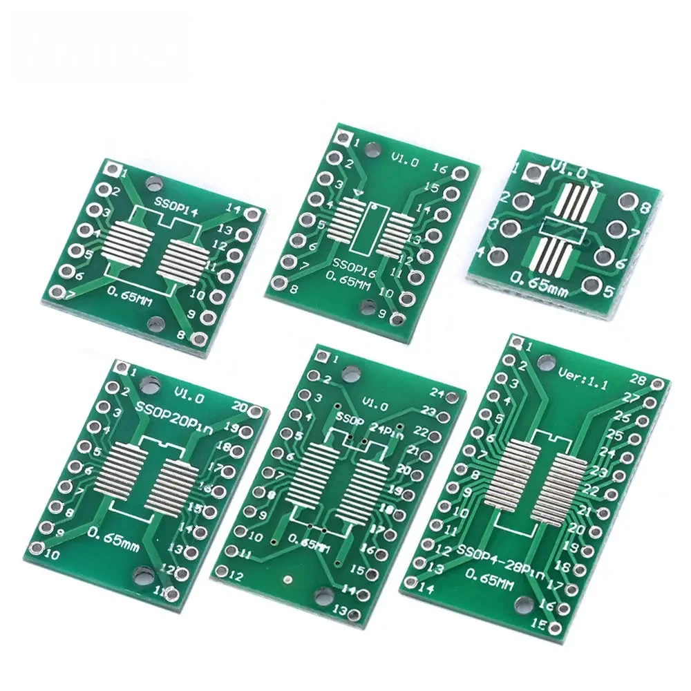 Pcb Prototyping Board - 10 Buah Universal SOP8/SSOP10/SOP14-SOP28 Ke DIP/SMD