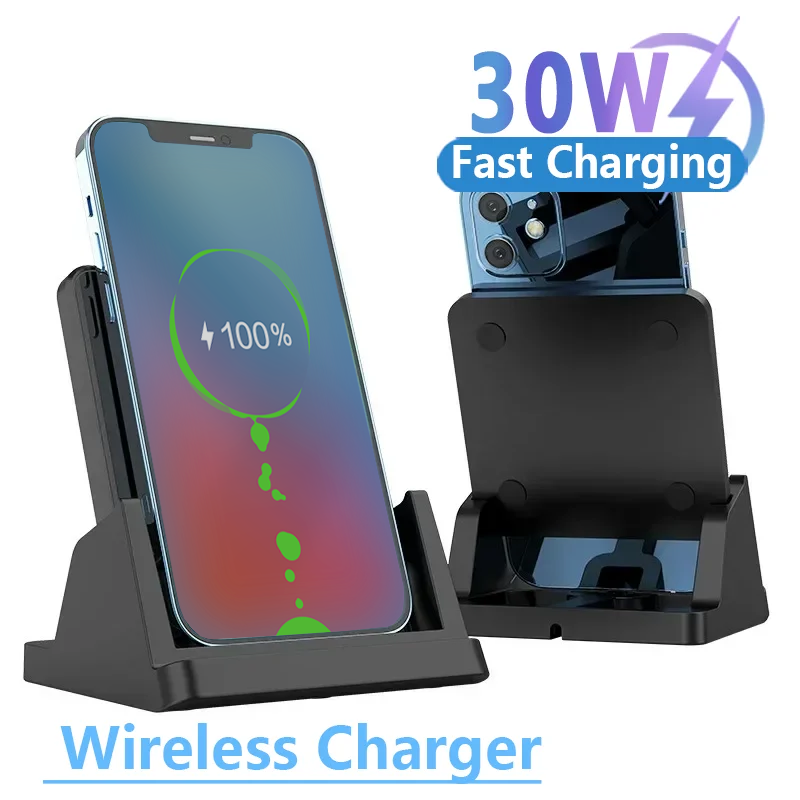 Micro Usb Cable - Bantalan penyangga pengisi daya nirkabel 30W,