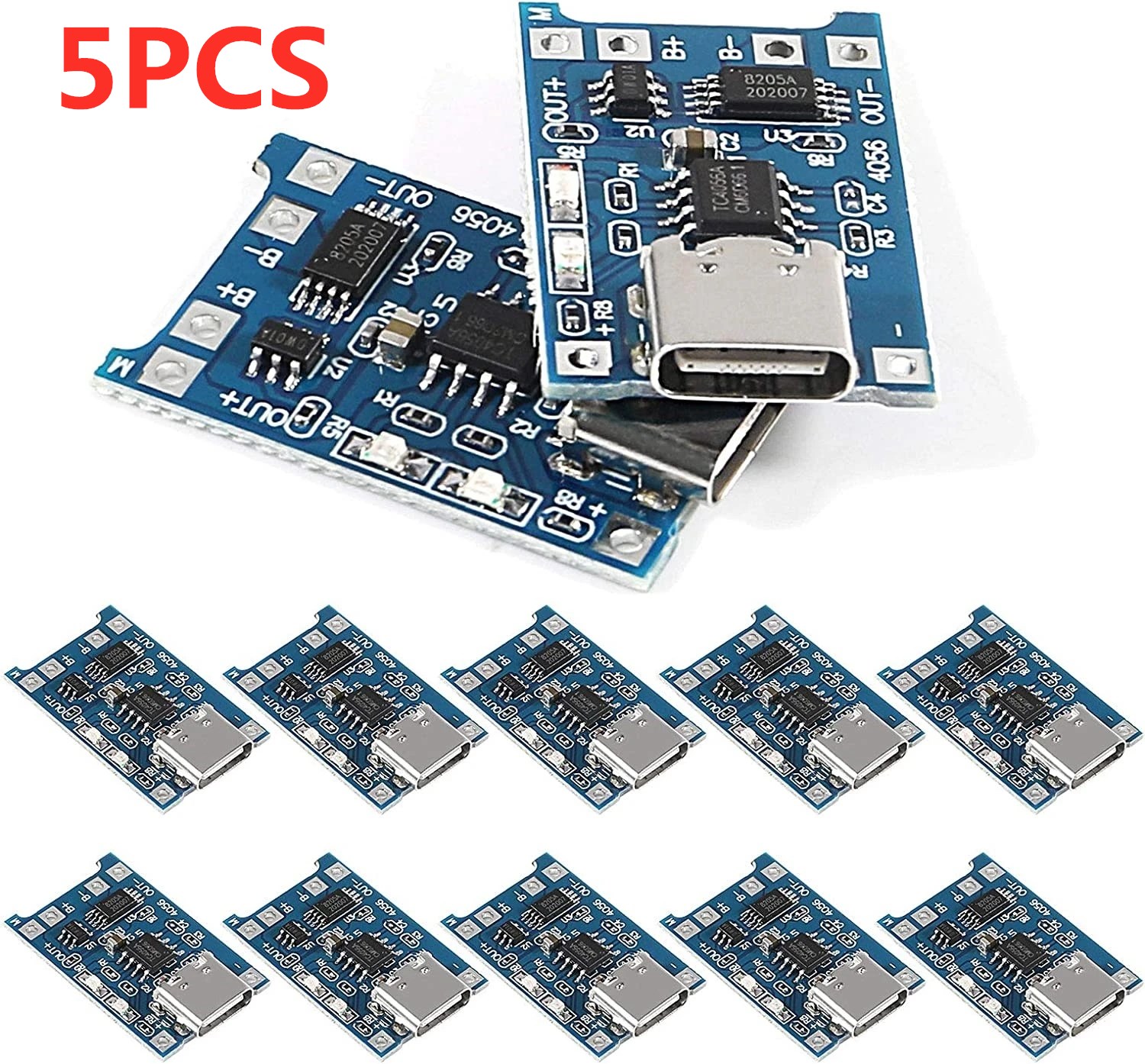 Li Ion Charger Module - 2/5 buah tipe-c mikro Mini 5V1A