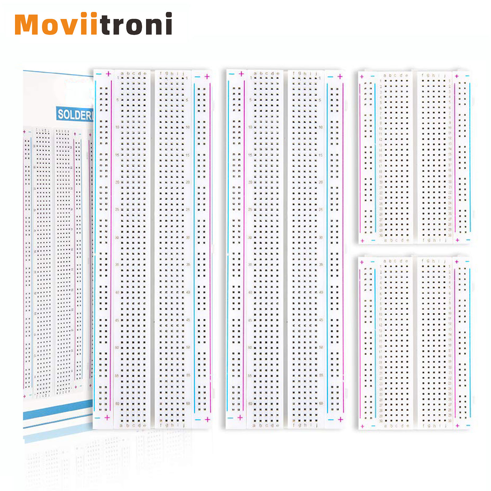 4 Buah 400/830 Poin Breadboard - Breadboard 400 Point ulasan dan harga