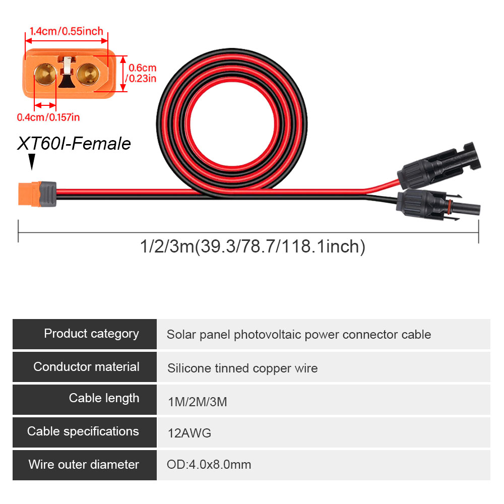 1/2/3M konektor Surya ke xt60i - Ipex Connector ulasan dan harga