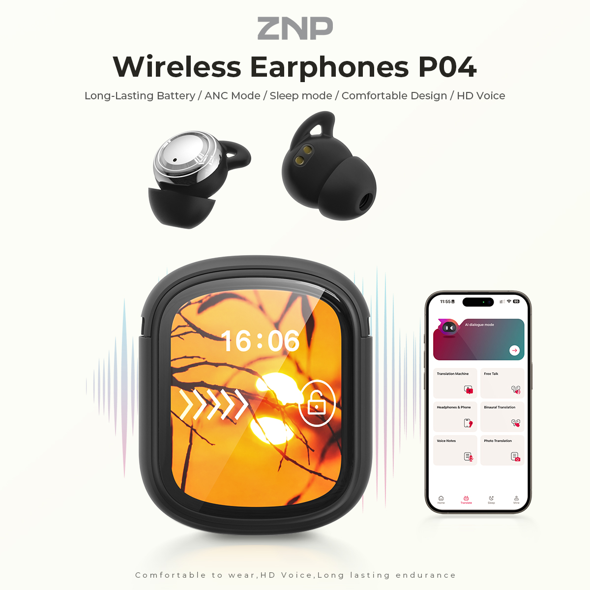 ZNP P04 Earbud Penenang Tidur  - Usb C Cable ulasan dan harga