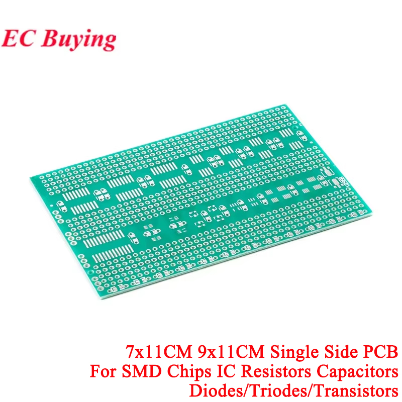 7X11Cm 9X11CM Satu Sisi SMD Un - Pcb Prototyping Board ulasan dan harga
