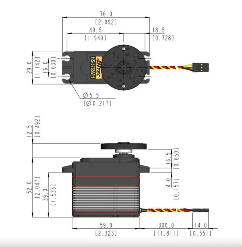 HS-5765MH Servo Digital Skala  - Antenna 2.4Ghz ulasan dan harga