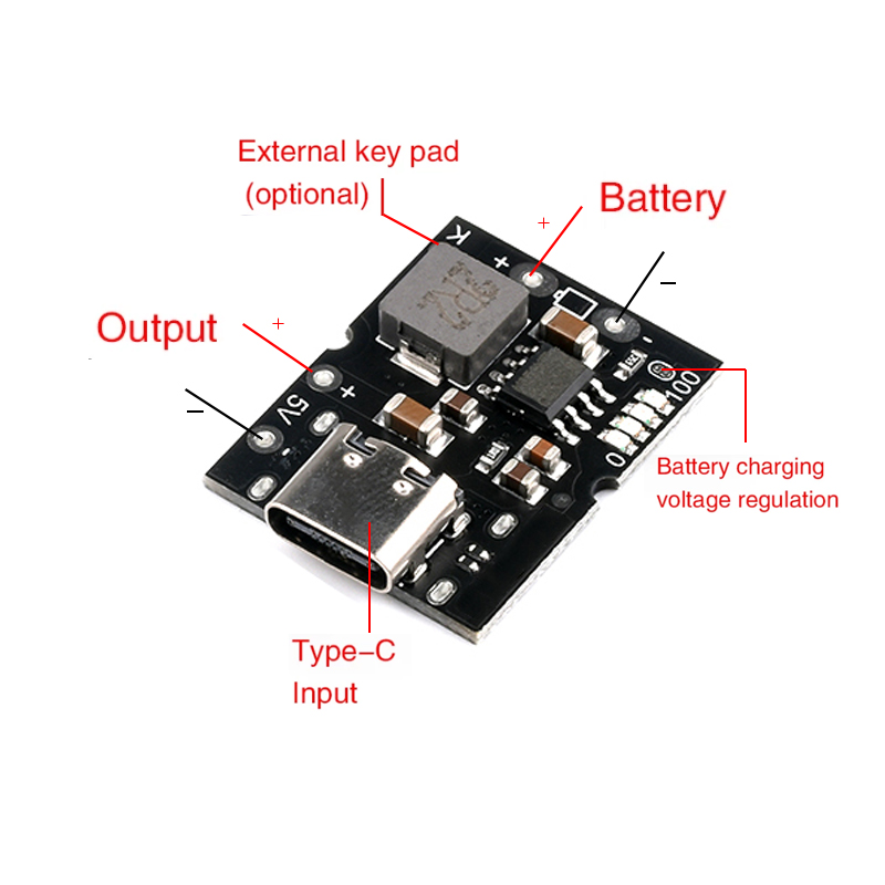 Type-c USB 5V 2A Boost Convert - Li Ion Charger Module ulasan dan harga