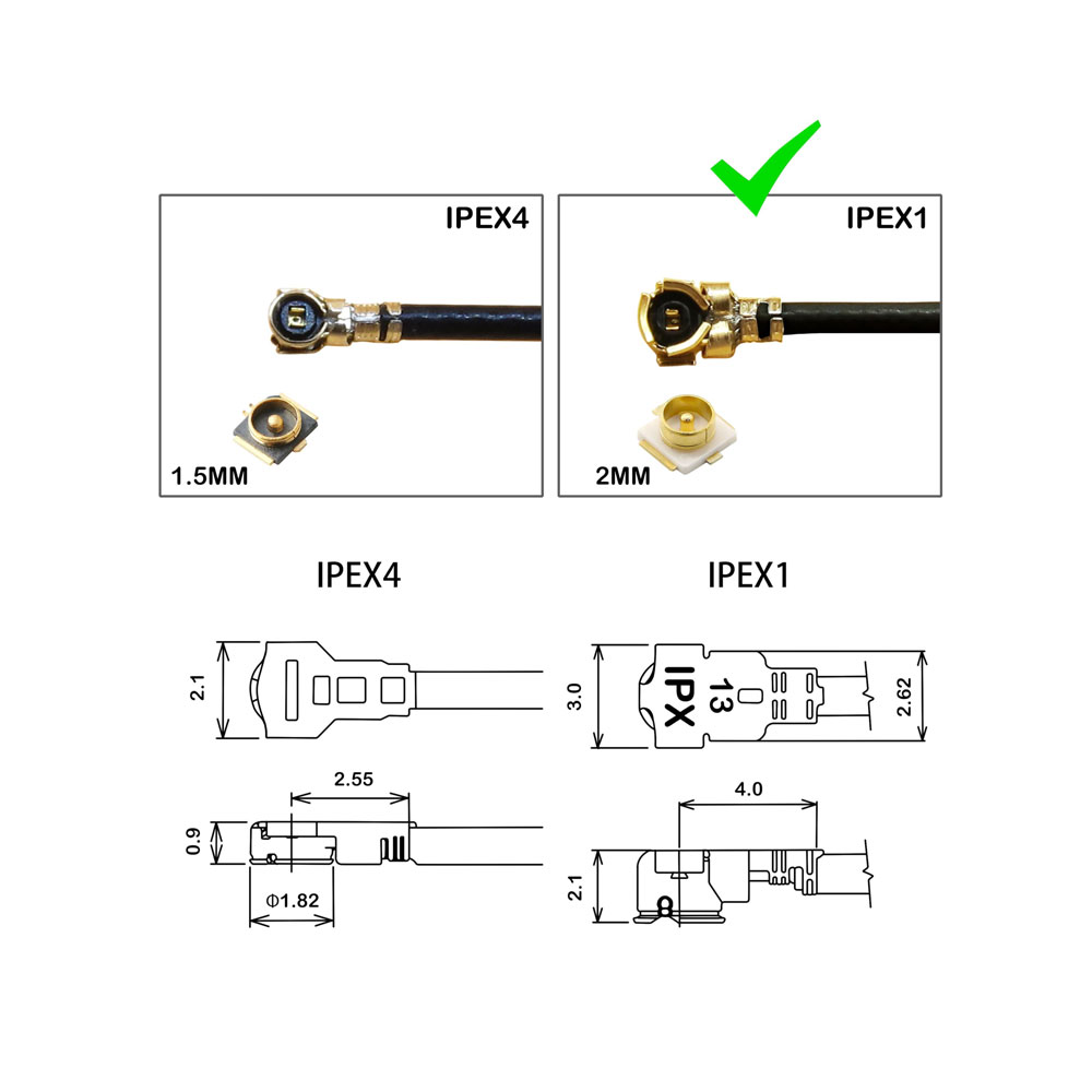 untuk Kabel IPEX U.FL ke SMA F - Ipex Connector ulasan dan harga