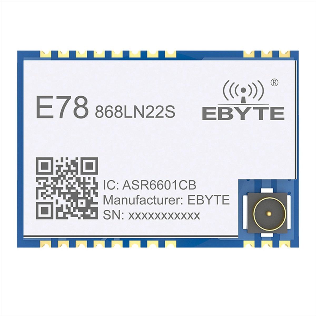 A73T LoRaWAN SoC E78-868LN22S  - Ipex Connector ulasan dan harga